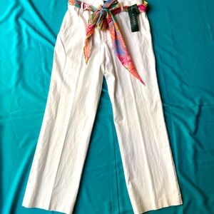 Ralph Lauren SZ 8 Linen & cotton blend Pants New with original price Tags 109$
